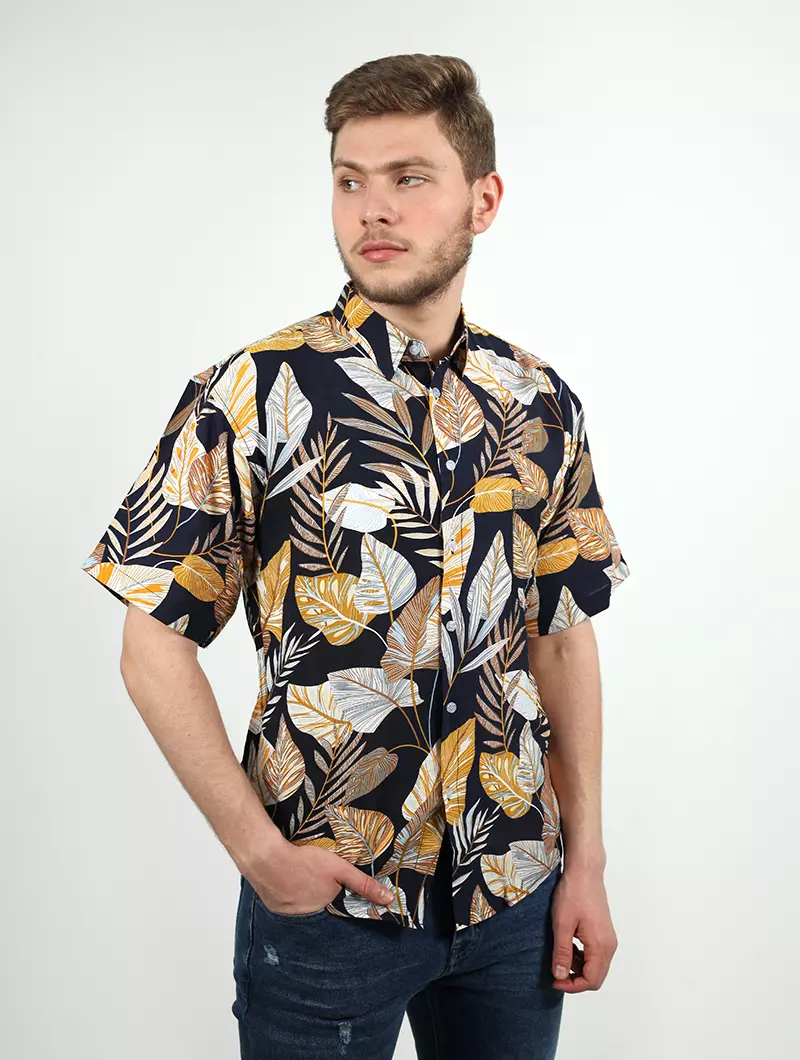 Chemise Homme Colorée Chemise Hawaienne LANI Rouge U00e0