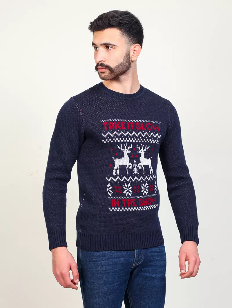 Pull De Noël Homme T-shirt Manches Longues - Motifs Lumineux Festifs, Coton, Cadeau Moche De Noël